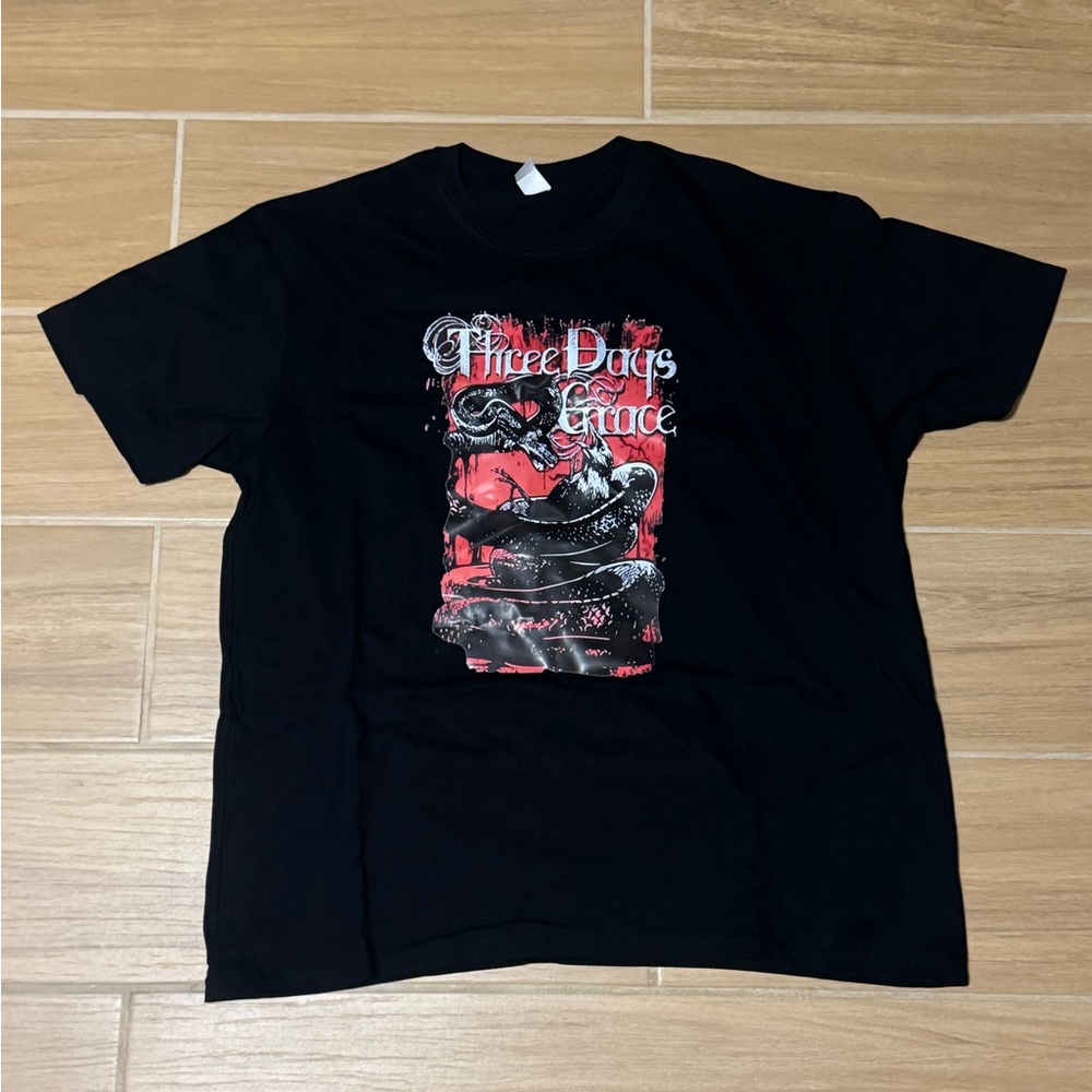 Rock Band Black Graphic T-Shirt